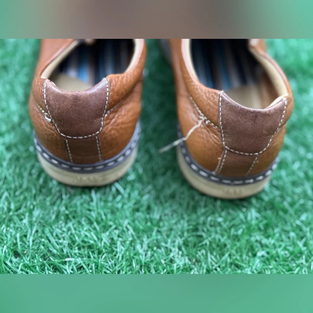 Johnston‎ & Murphy Kids Brown Leather Loafers Size 4